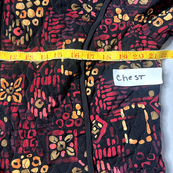 R.Q.T Womens Medium Floral‎ Quilted 70s Swing Blazer Jacket Cottage Core Boho - Picture 8 of 10